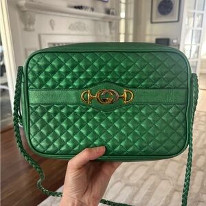 Gucci Emerald Quilted Crossbody Bag